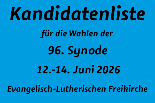 Hinweisschild: "Kandidatenliste" auf blauem Hintergrund